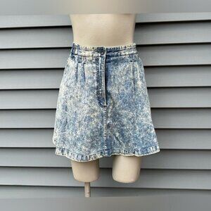 Vintage 80s Nike Challenge Court Andre Agassi Acid Wash Denim Tennis Skirt~M~